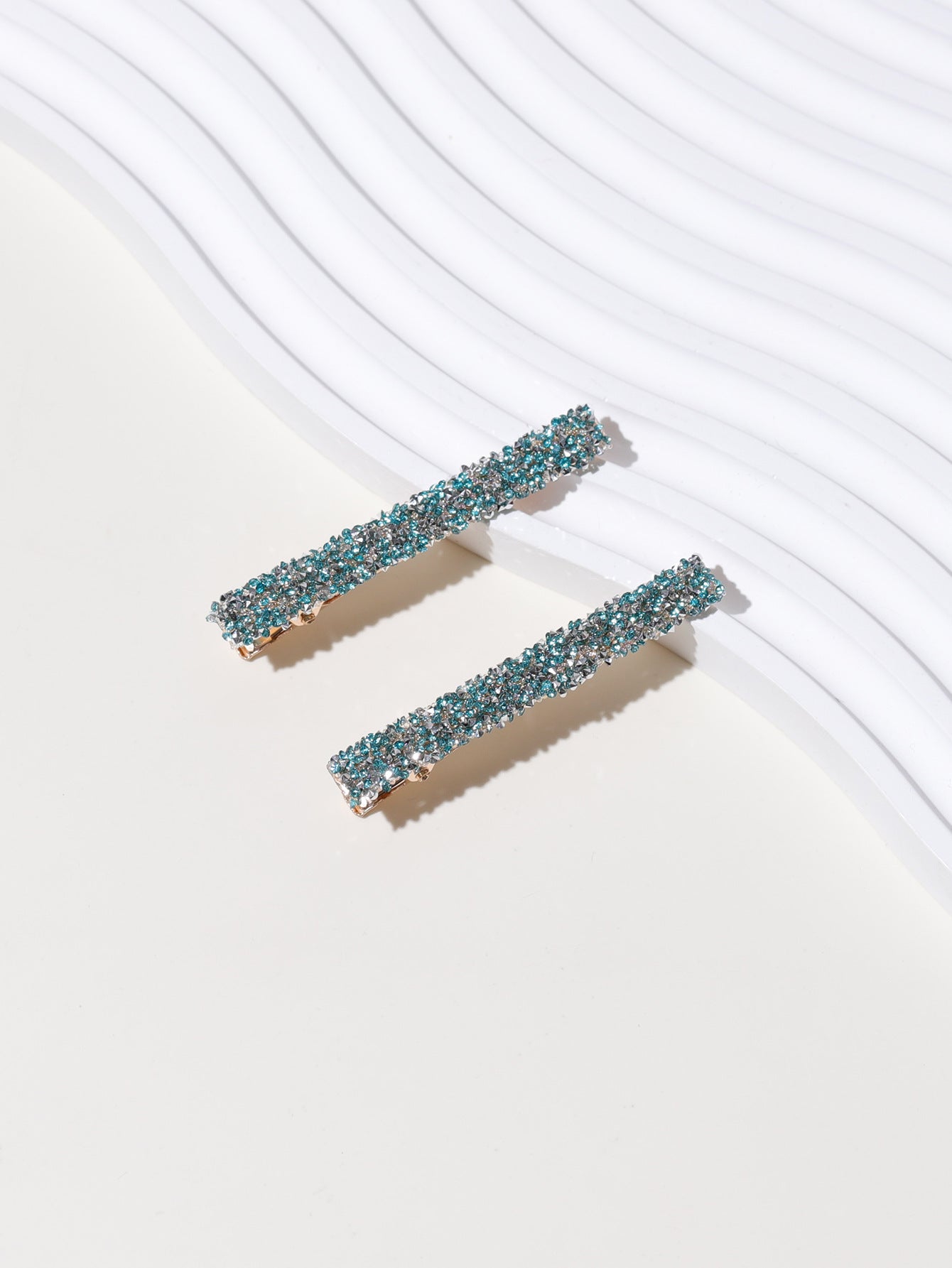 Wholesale New Simple and Fashionable One-word Duckbill Clip Internet Popular Full Diamond Super Flash Bangs Side Clip Hair Accessories Hair Clip